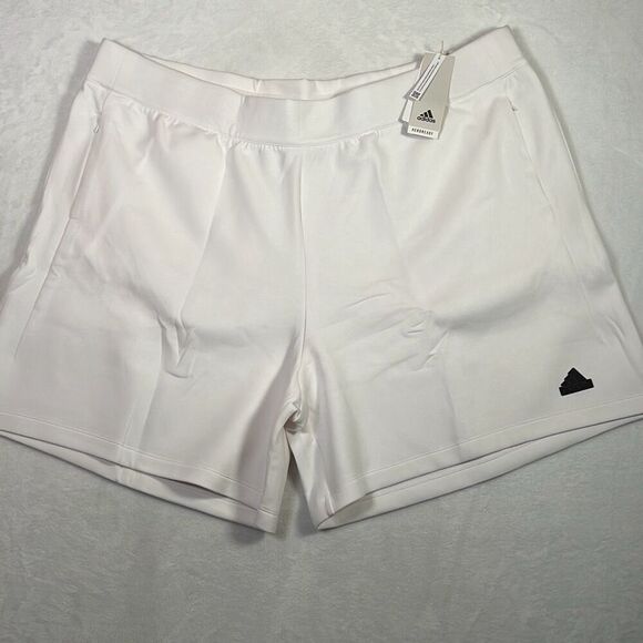 Adidas Men's‎ Z.N.E. Premium Shorts 48-50 White ZNE SOFT cotton blend - Men 3XL - Picture 1 of 10